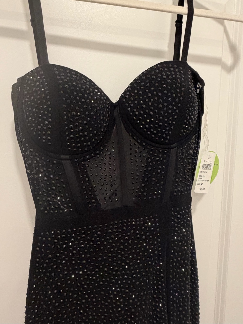 Windsor Elegant Black Beaded Bustier Evening Dress NWT - Picture 5 of 7